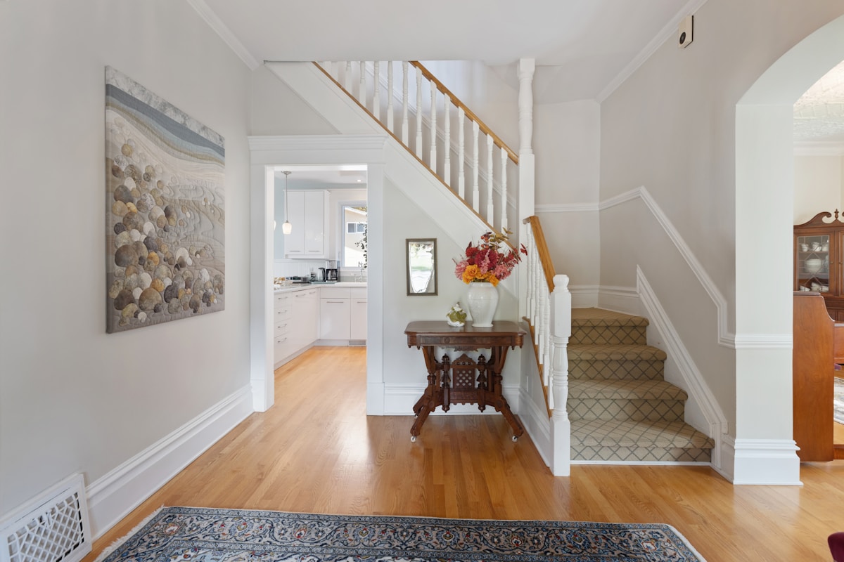 Home entrance and hallway