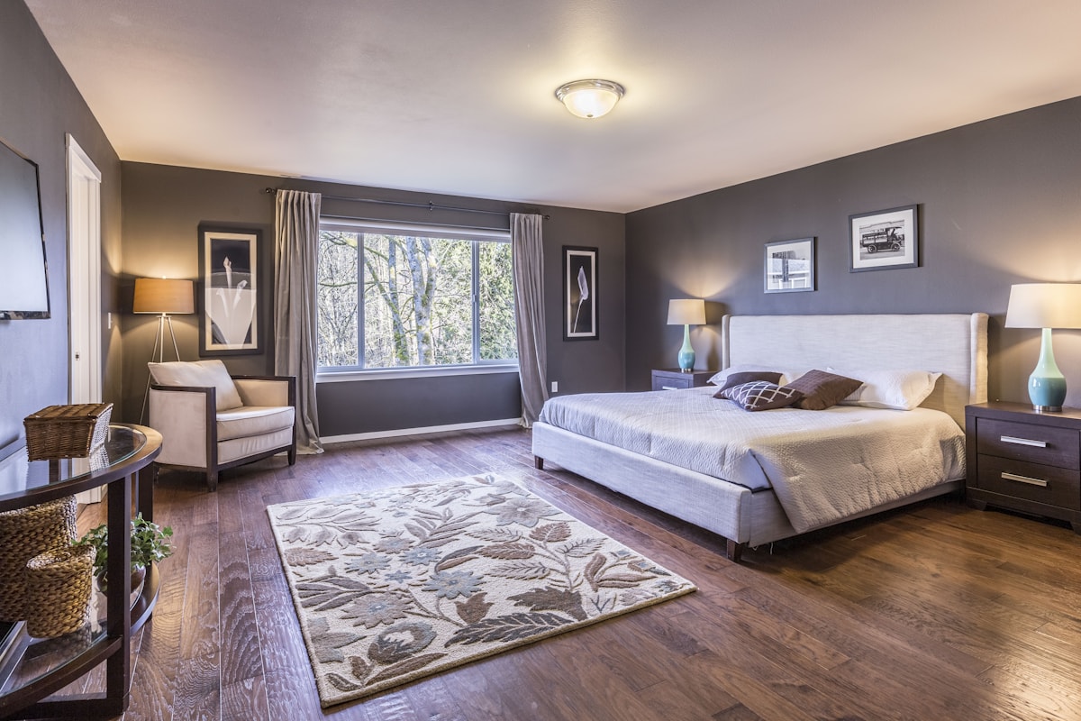 Comfortable guest bedroom
