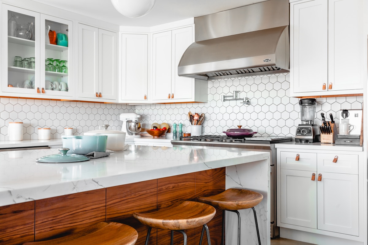 Modern kitchen with a countertop