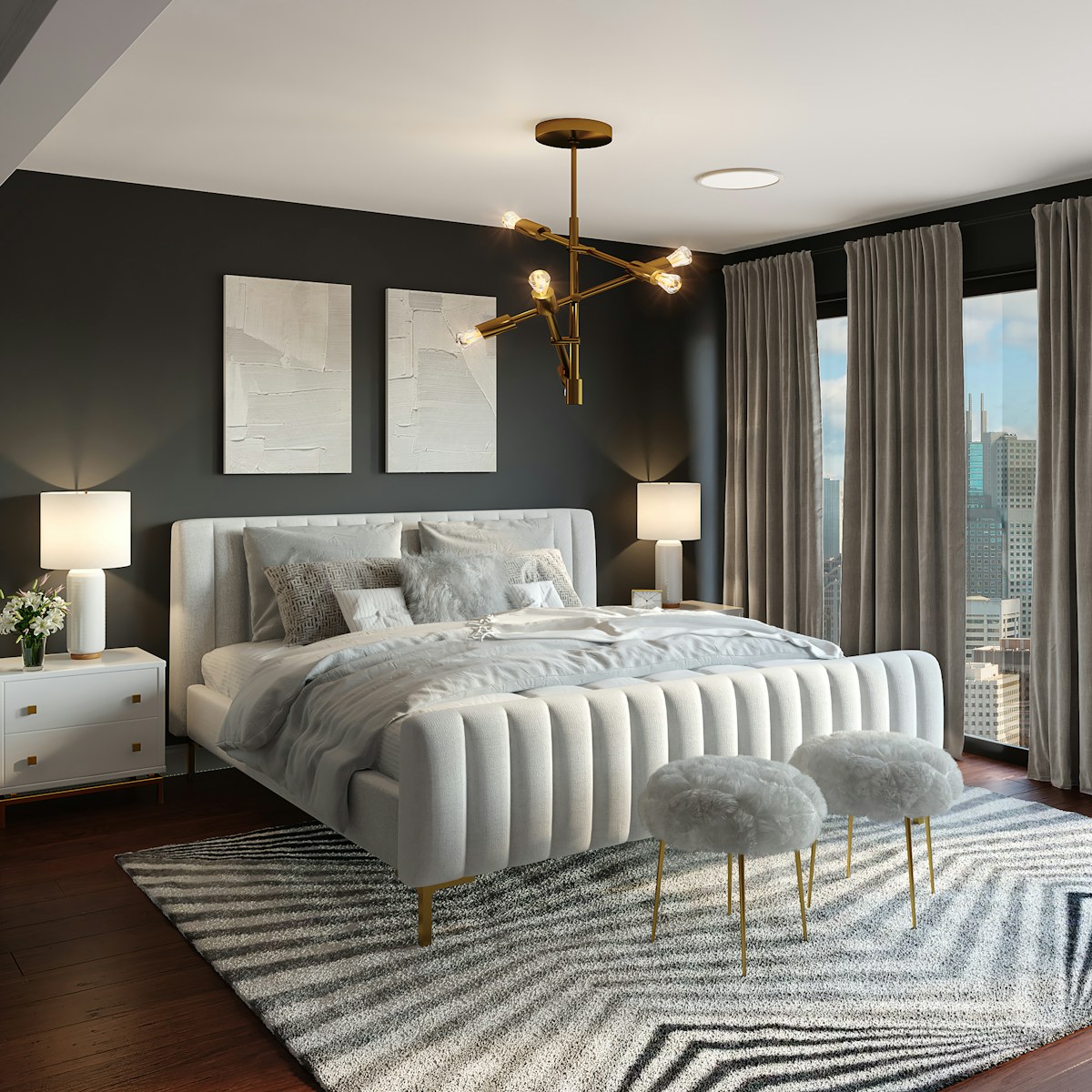 Elegant master bedroom